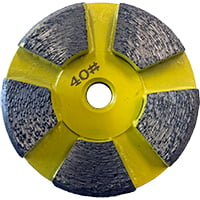Yellow 40 grit disk