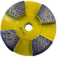 Yellow 20 grit disk